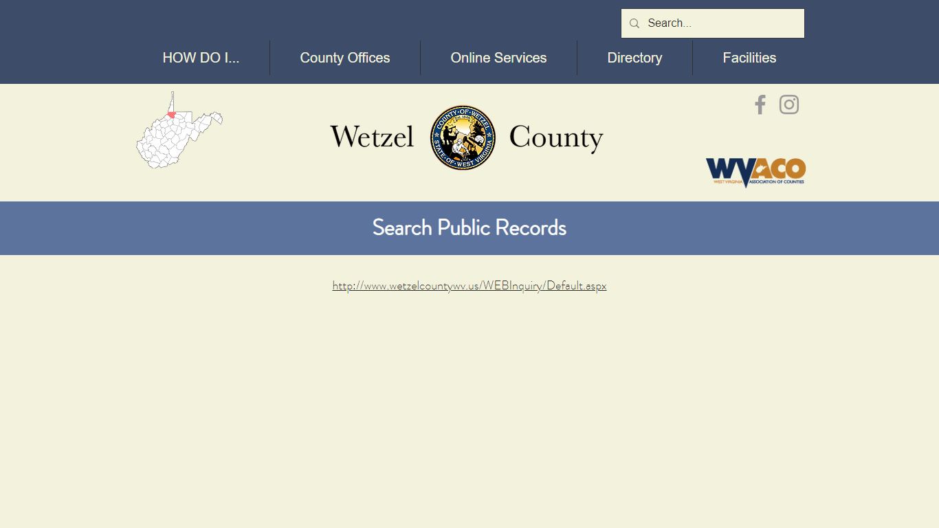 search public records | Wetzel County, WV